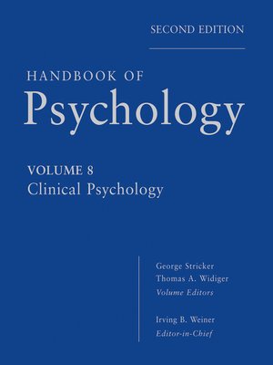 cover image of Handbook of Psychology, Clinical Psychology
